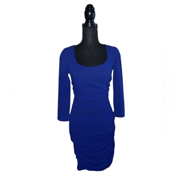 5/25$ ✨ Sexy Cocktail Bright Blue Dress - Picture 1 of 6